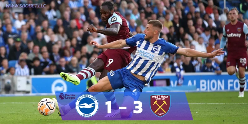 Premier League Brighton 1-3 West Ham United